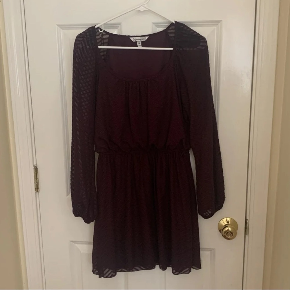 Women’s Long Sleeve Dress with Tie